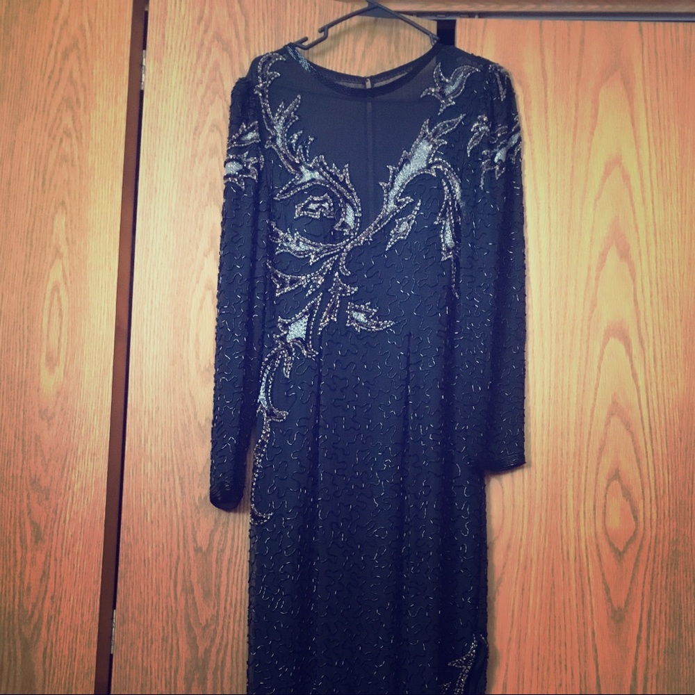 Beautiful beaded evening gown. Size 10.